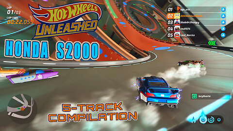 PS5 | Hot Wheels Unleashed: Honda S2000, Legendary 2020 - Compilation, Online Multiplayer Crossplay