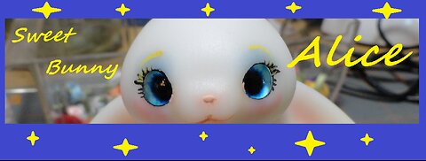 Alice Bunny art doll