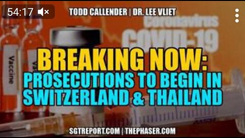 VAX-COVID PROSECUTIONS agsinst PFIZER & ALL TO BEGIN IN SWITZERLAND & POSSIBLY THAILAND