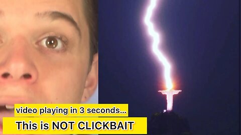 God Lightning Strikes Christ The Redeemer Statue Brazil 2023