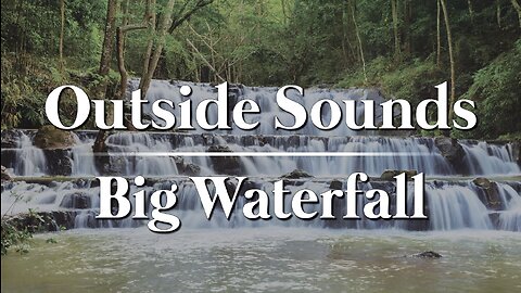 Big waterfall | 8hrs | Sounds to help relax, sleep, read, & study.