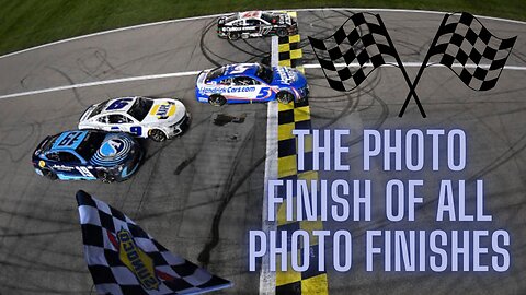 The photo finish of all photo finishes at Kansas Speedway!