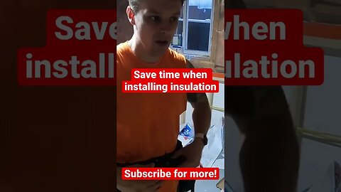 Save time on insulation Cuts