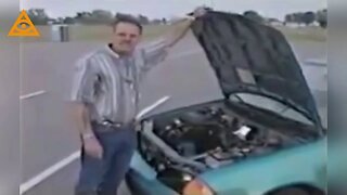 1989: Troy Reed's electric car without a battery.