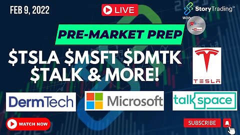 2/9/23 Pre-Market Prep: $TSLA $MSFT $DMTK $TALK & more!
