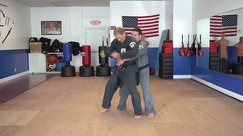 An example of the American Kenpo technique Spiraling Twig
