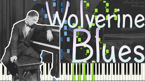 Jelly Roll Morton - Wolverine Blues 1927 (Ragtime / Classic Jazz Piano Synthesia)