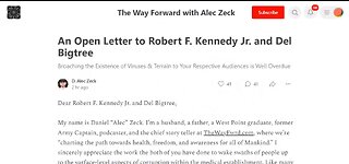 Dr Alec Zeck: An Open Letter to Robert F. Kennedy Jr. and Del Bigtree