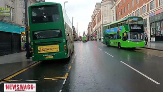 Old Film Clip - A cycle around Leeds city center