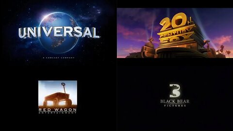 Universal Pictures/20th Century Fox/Red Wagon Entertainment/Black Bear Pictures | Movie Logo Mashup
