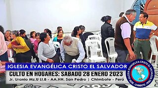 CULTO EN HOGARES: SÁBADO 28 ENERO 2023