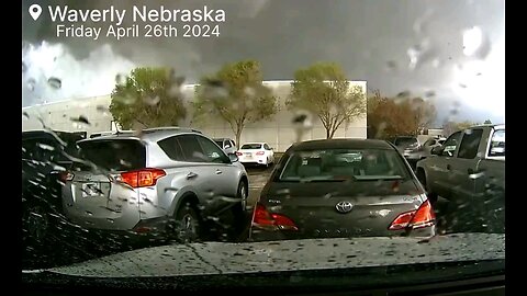 New dashcam footage shows the moment when a powerful EF-3 tornado destroyed a warehouse