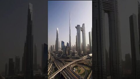 View of futuristic Dubai. Many call it the city of the future. What do you think?