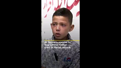 He was forced to watch his father burn alive in Rafah,Omar(9)speaks the world needs 2 listen to him.
