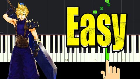 Final Fantasy VII Those Who Fight - Easy Piano Tutorial + Music Sheets