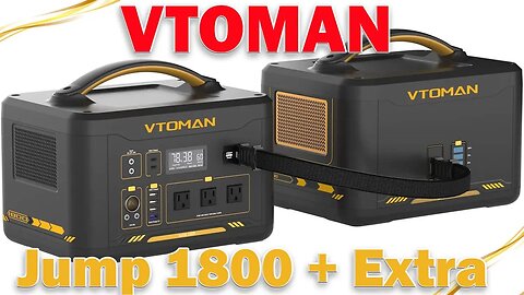 VTOMAN Jump 1800 Portable Power Station with Extra Battery