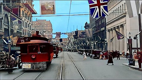 [1920] Streets of Vancouver Canada time machine. Enhanced by AI Technology to 4k 60fps