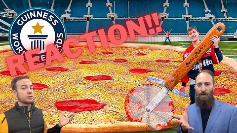 I Made The World's Largest Pizza (REACTION VIDEO)
