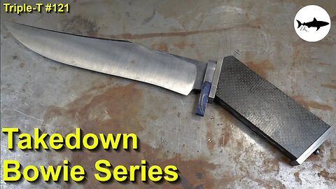 Triple-T #121 - Takedown Bowie Series - Handle, pommel and finial