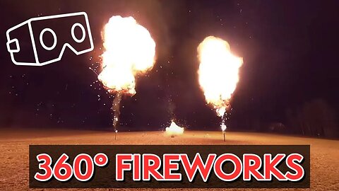 Walpurgis night fireworks - 360° view