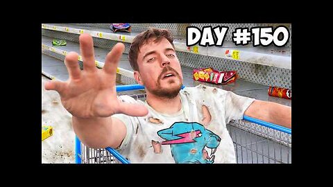 $10,000 Every Day You Survive In A Grocery Store | Mr Beast New Videos