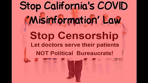 California COVID ‘Misinformation’ Law