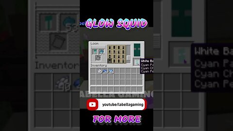Glow Squid Banner| Minecraft