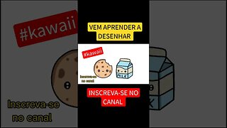 COMO DESENHAR COOKIE E LEITE KAWAII FÁCIL #desenho #desenhofacil #shorts #short #desenhokawaii