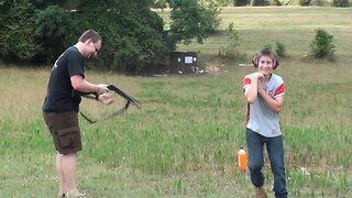 10 Gauge Shotgun VS 12 Year Old Boy