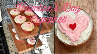 Cute Fun Valentine's Cupcakes | Easy Vanilla Cupcakes | Valentine's Day Treat