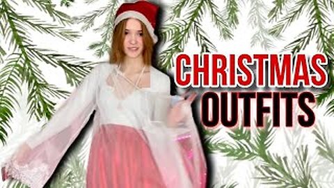 Trying on beautiful Christmas undergarments sets: Celebrating the Christmas in Style