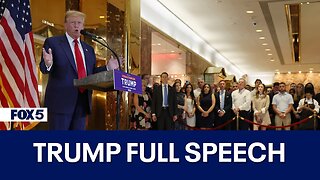 Trump Delivers Speech After Guilty Verdict Under Gag Order Via Criminal Biden!