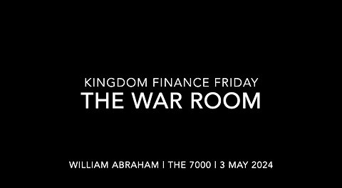 Kingdom Finance Friday Seminar - The War Room - 3 May 2024