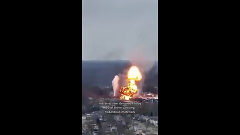 Massive Chemical fire train derailment, WHY IS THIS NOT ON MSM!!!