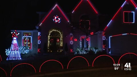 Chiefs fan puts on massive light show in Northland