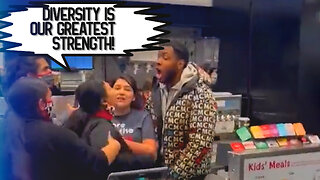 LANGUAGE WARNING: Man ASSAULTS Chick-Fil-A Employees, Security Guard does NOTHING #shorts #tiktok