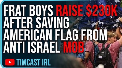 Frat Boys Raise $230k After SAVING American Flag From Anti Israel Mob