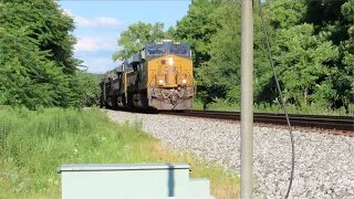 CSX C640 Loaded Coal Train from Lodi, Ohio with Defect Detector July 30, 2022