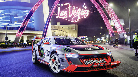 Ken Block’s ELECTRIKHANA_ High Stakes Playground; Las Vegas, in the Audi S1 HOONITRON