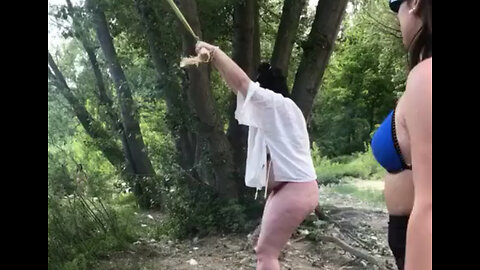 Rope Swing Fail! #funny #video
