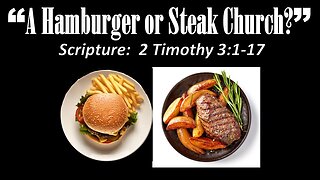 A Hamburger or Steak Church?