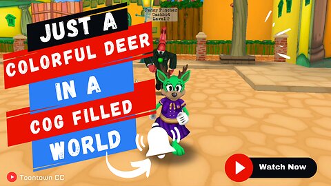 Just A Colorful Deer In A Cog Filled World! (Toontown CC ep 2)