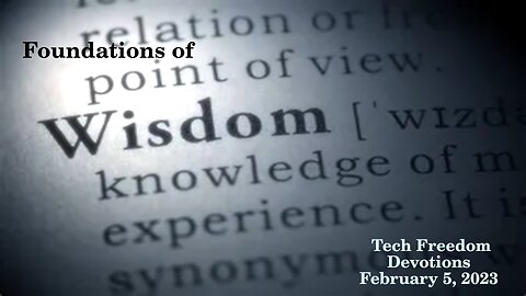 Wisdom Week 2: What is Wisdom?