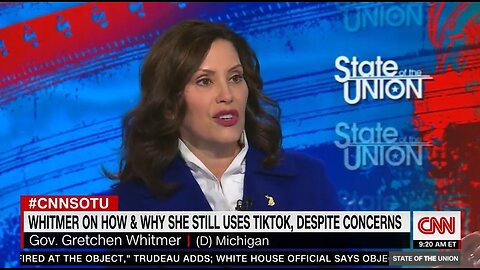 Dem Gov Whitmer Defends Her Use Of TikTok Even Though It's A National Security Concern