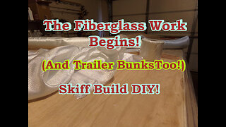 The Fiberglass Work Begins! Flats Skiff Boat Build - December 2021