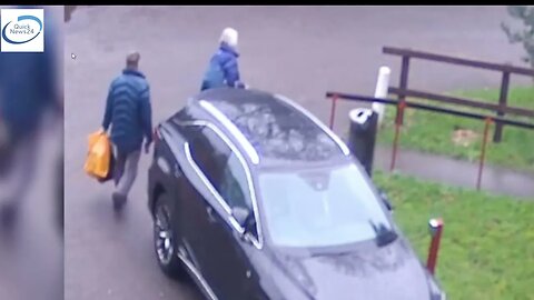 (MUST WATCH)Caught on CCTV pensioner keying neighbour`s £60,000 4x4