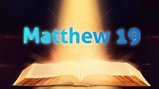Matthew 19 | NIV Bible Reading #biblereading #biblestudy #jesuschrist #christianity #video