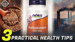 Here are 3+ [ N A T U R A L ] Tips to Stay Healthy - Flax Seeds; Nattokinase; Air Pollution & Diabe