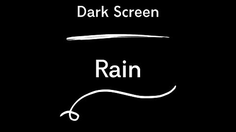 8 Hours DARK SCREEN Rain Sound : Fall Asleep With THIS Rain Sound