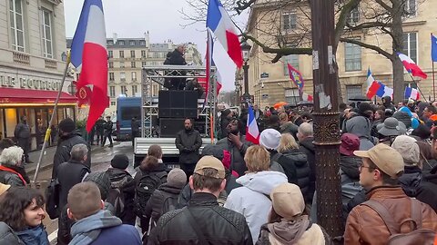 Manifestation "Macron destitution !", Place des Victoires à Paris le 14/01/2023 - Vidéo discours 5